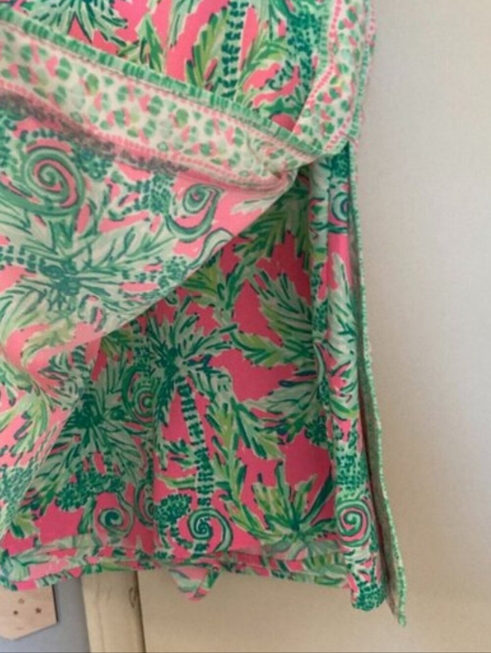 Lilly Pulitzer Adda Romper Prosecco Pink Hanging Around Beach Theme Size 2 - Picture 5 of 7